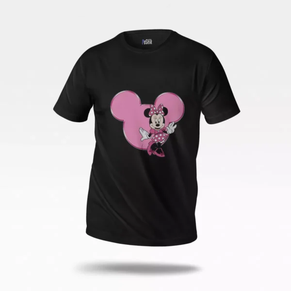 تیشرت دیزنی طرح مینی ماوس صورتی (Minnie Mouse)