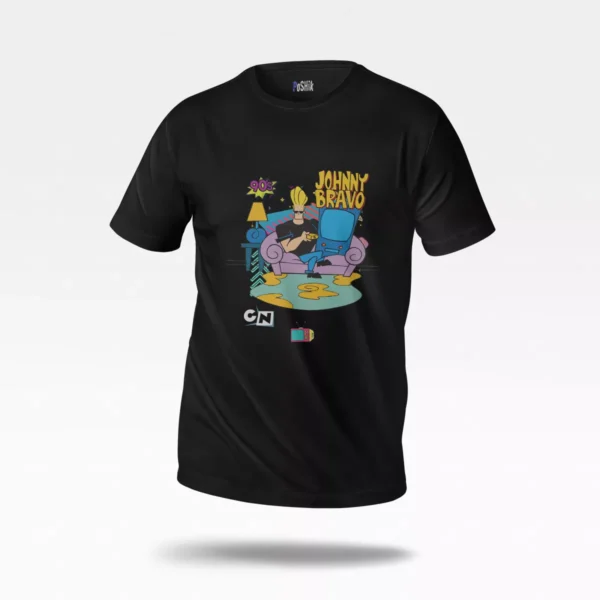 تیشرت کارتونی طرح جانی براوو (Johnny Bravo)