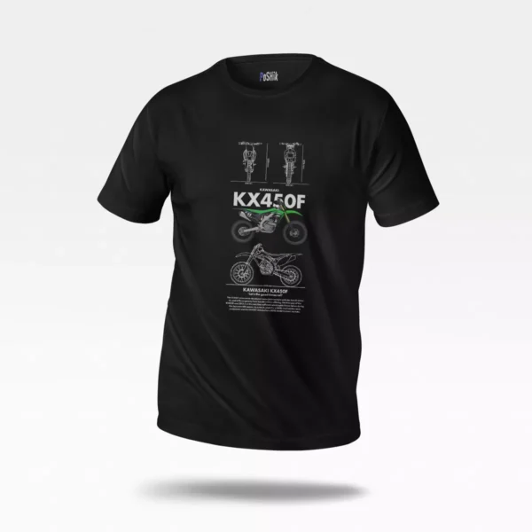 تیشرت موتور کراس کاوازاکی طرح KX450F وینتیج