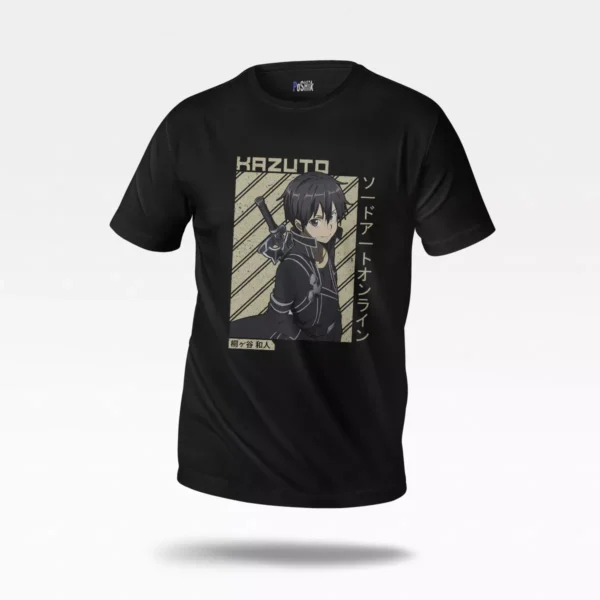 تیشرت انیمه سورد آرت آنلاین طرح کیریتو ایستاده (Kirito)