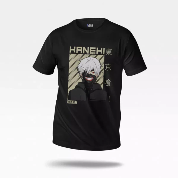 تیشرت انیمه توکیو غول طرح کانکی با ماسک (Kaneki)