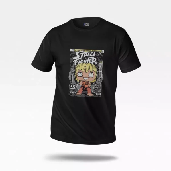 تیشرت بازی استریت فایتر طرح کن مسترز چیبی (Ken Masters)