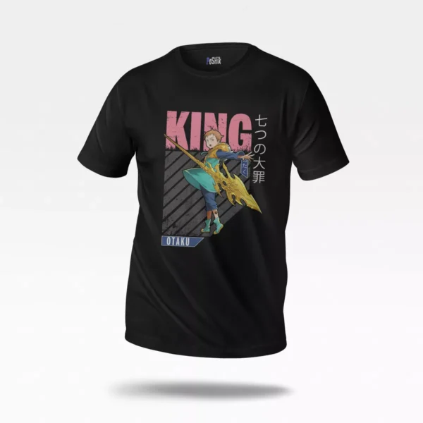 تیشرت انیمه سون ددلی سینز طرح کینگ اوتاکو (King)