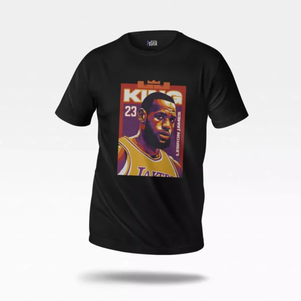 تیشرت بسکتبال طرح لبران جیمز پرتره (LeBron James)
