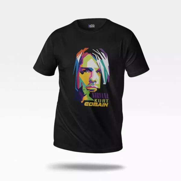تیشرت کورت کوبین طرح پاپ آرت (Kurt Cobain)