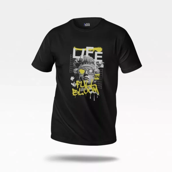 تیشرت طرح Life in Full Bloom چهره