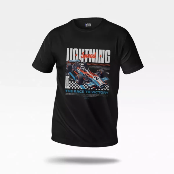تیشرت فرمول یک طرح Lightning Speed
