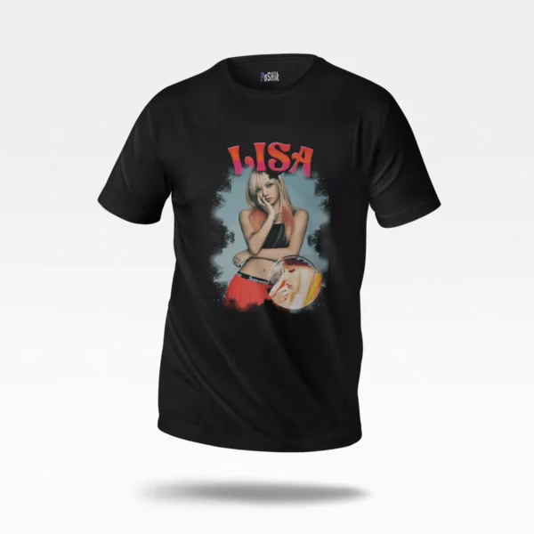 تیشرت بلک‌پینک طرح لیسا (Lalisa)