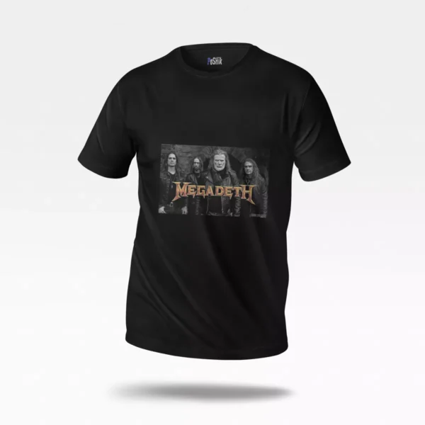 تیشرت مگادث طرح عکس گروه (Megadeth Band)