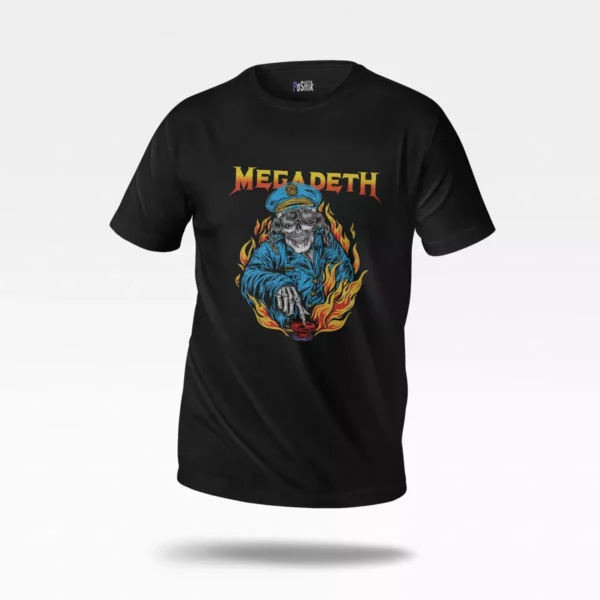 تیشرت مگادث طرح جمجمه کاپیتان (Megadeth)