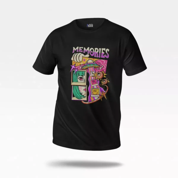 تیشرت طرح Memories کلاژ