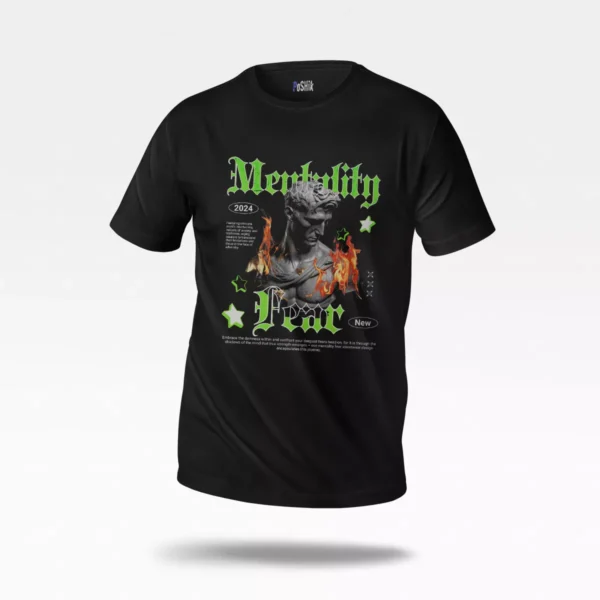 تیشرت طرح Mentality Fear
