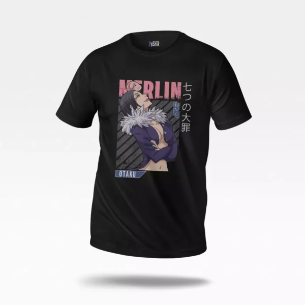 تیشرت انیمه هفت گناه مرگبار طرح مرلین اوتاکو (Merlin)