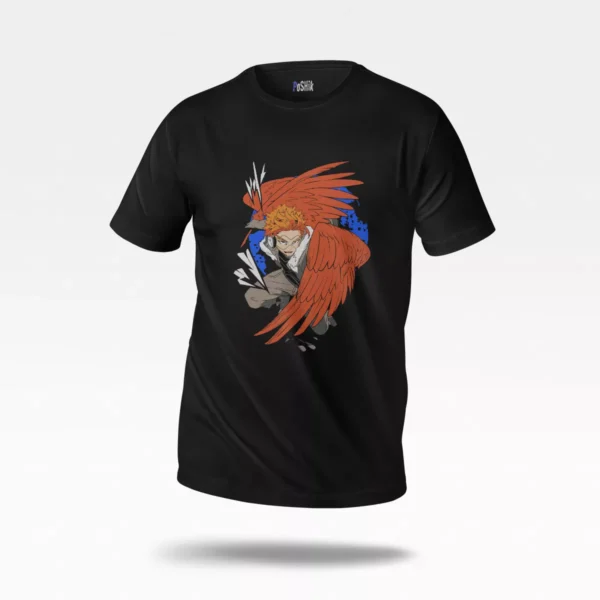 تیشرت انیمه My Hero Academia طرح هاکس (Hawks)