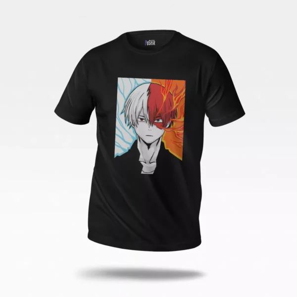 تیشرت انیمه My Hero Academia طرح شوتو تودوروکی (Shoto Todoroki)