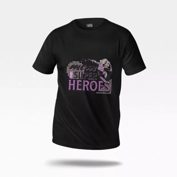 تیشرت مادر ابرقهرمان طرح Mom Super Heroes