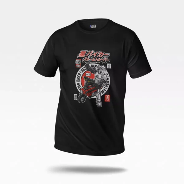 تیشرت موتورسواری طرح Hard Bike Custom