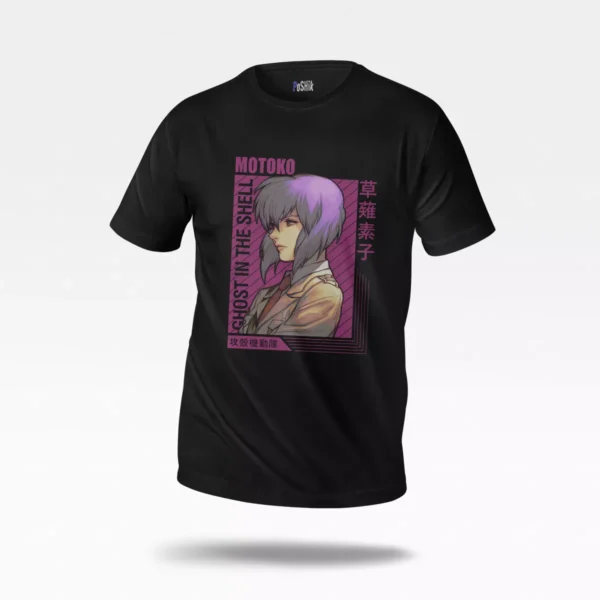 تیشرت انیمه شبح درون پوسته طرح Motoko Kusanagi
