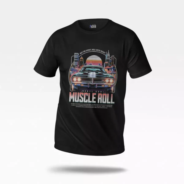 تیشرت ماشین ماسل کار طرح Muscle Roll
