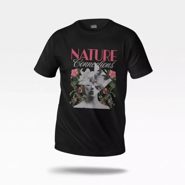 تیشرت طرح طبیعت و گل Nature Connections