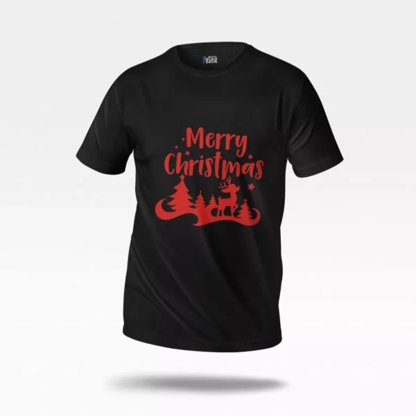 تیشرت کریسمس طرح Merry Christmas قرمز