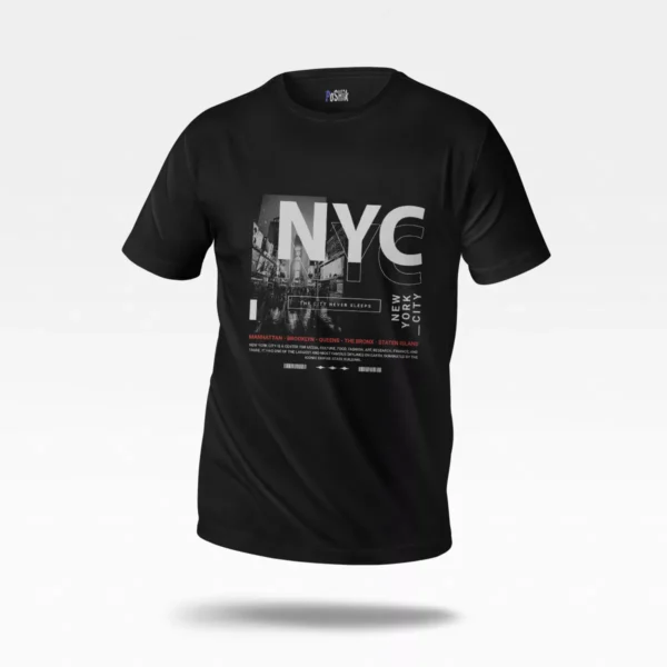 تیشرت نیویورک طرح تایپوگرافی (NYC)