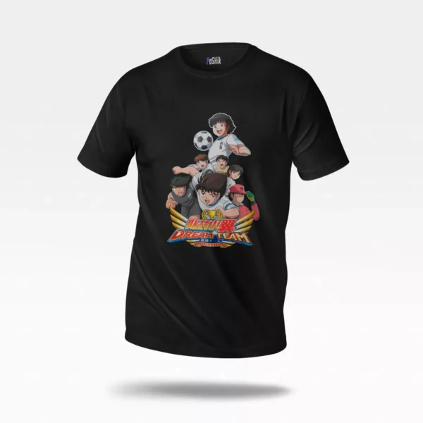 تیشرت انیمه کاپیتان سوباسا طرح دریم تیم (Captain Tsubasa)
