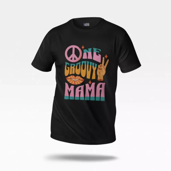 تیشرت رترو طرح One Groovy Mama
