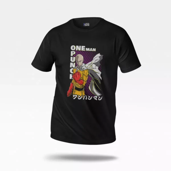 تیشرت انیمه وان پانچ من طرح سایتاما (One Punch Man)