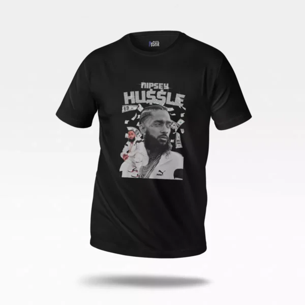 تیشرت نیپسی هاسل طرح مشکی و سفید (Nipsey Hussle)