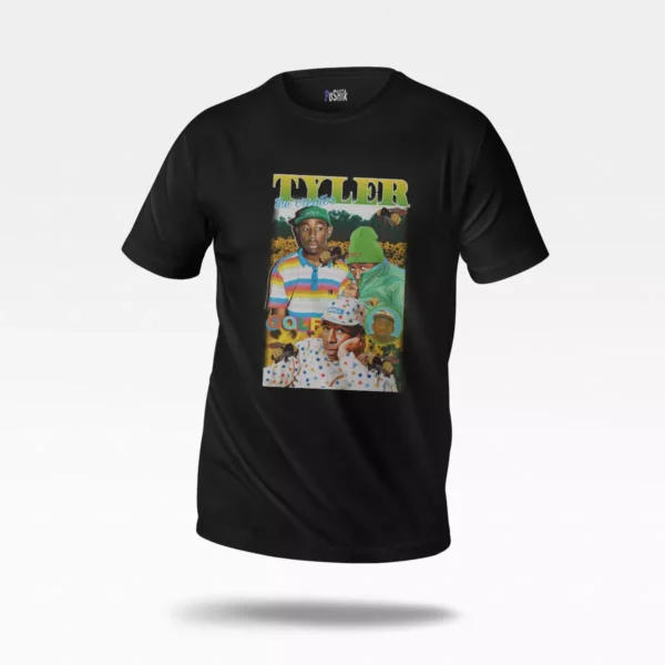 تیشرت تایلر د کریتور طرح گلف رنگی (Tyler, The Creator)
