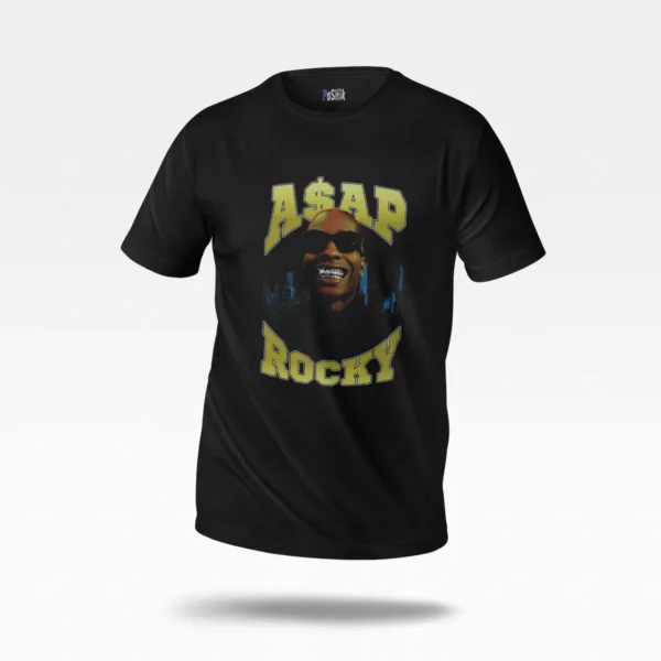 تیشرت ای‌سپ راکی طرح زرد (A$AP Rocky)