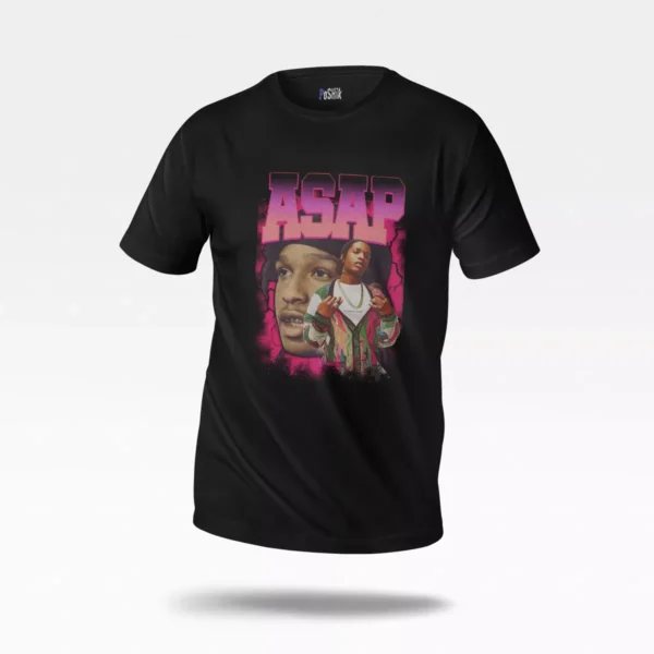 تیشرت ای‌سپ راکی طرح صورتی (A$AP Rocky)