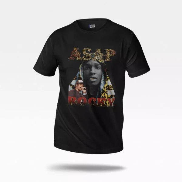 تیشرت ای‌سپ راکی طرح پلنگی (A$AP Rocky)