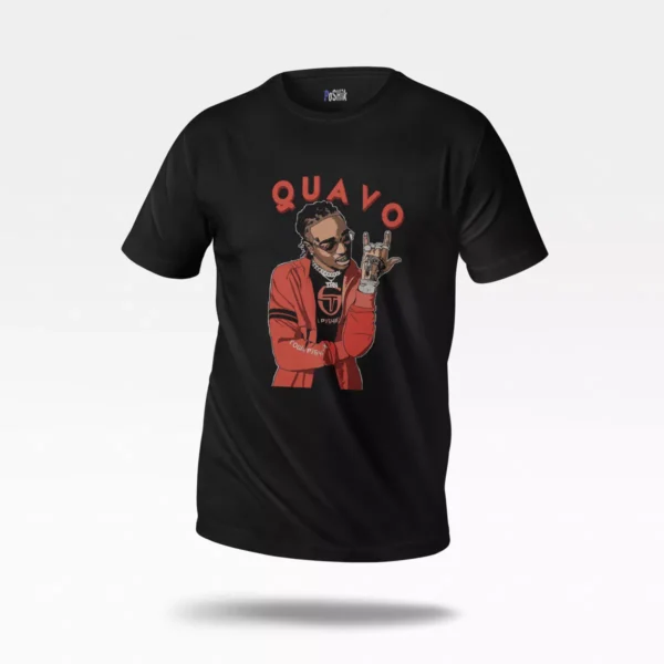 تیشرت کوآیو طرح پرتره (Quavo)