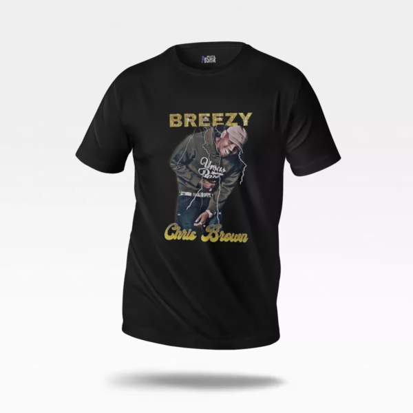 تیشرت کریس براون طرح بنفش Breezy (Chris Brown)