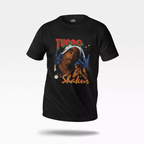 تیشرت توپاک طرح پرتره (Tupac Shakur)