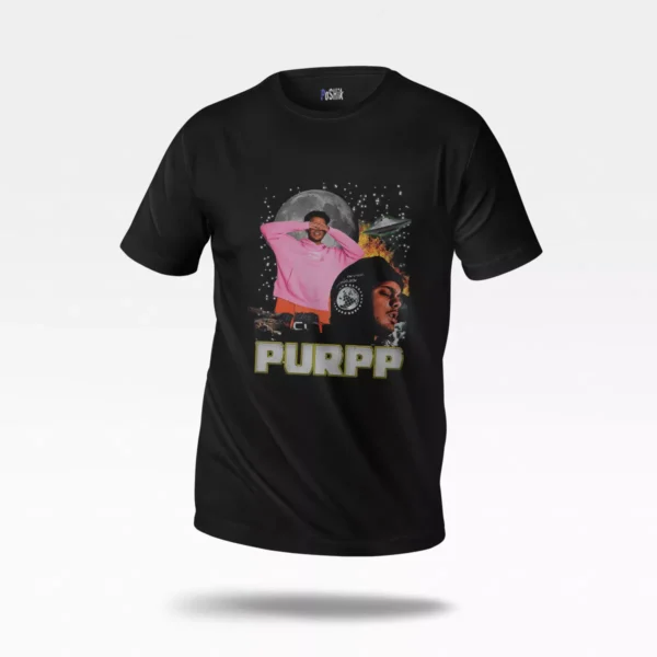 تیشرت اسموک‌پرپ طرح پرتره (Smokepurpp)