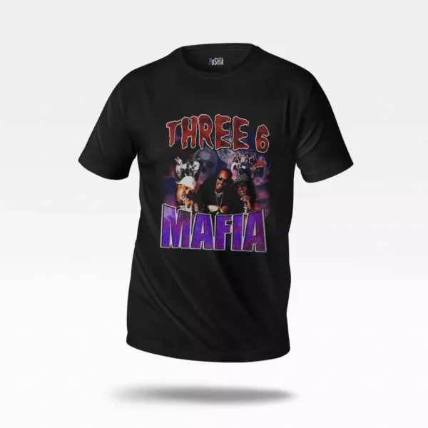 تیشرت تری سیکس مافیا طرح پرتره (Three 6 Mafia)