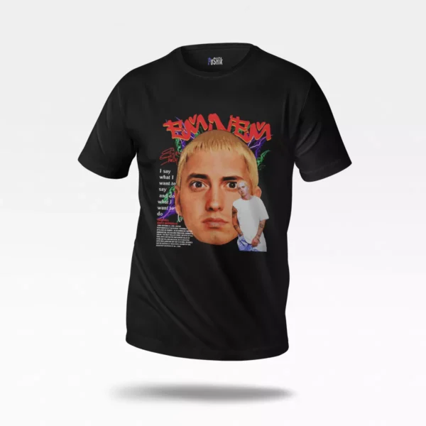 تیشرت امینم طرح پرتره (Eminem)