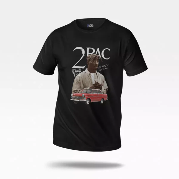 تیشرت توپاک طرح Thug Life (Tupac)