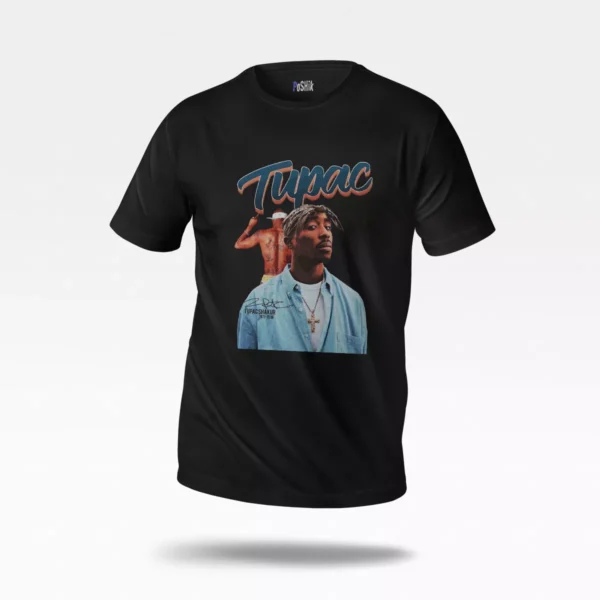 تیشرت توپاک شاکور طرح پرتره (Tupac Shakur)