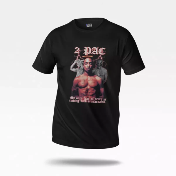 تیشرت توپاک طرح نقل قول (Tupac)