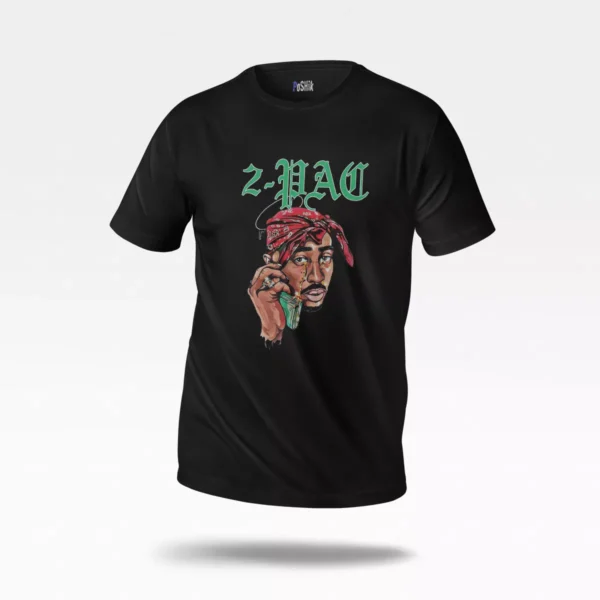 تیشرت توپاک طرح بندانا (2Pac)