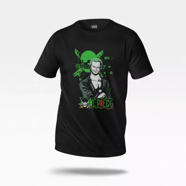 تیشرت انیمه وان پیس طرح زورو (Zoro)