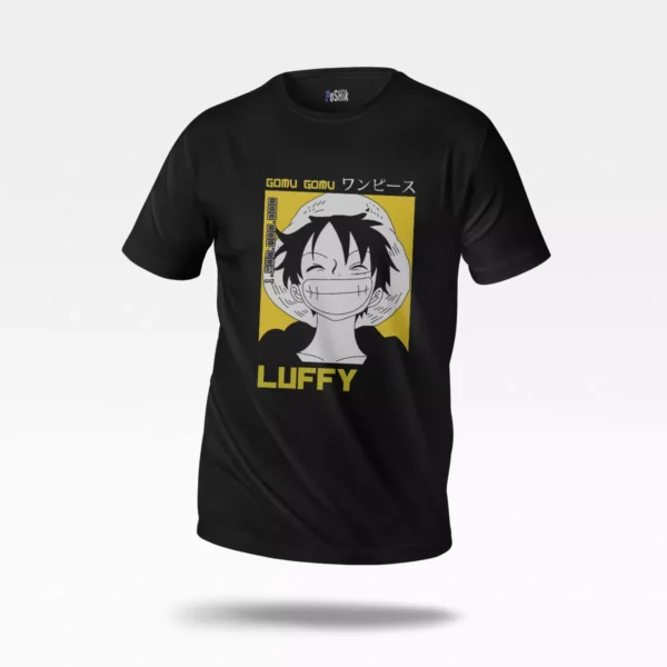 تیشرت انیمه وان پیس طرح گومو گومو لوفی (Gomu Gomu Luffy)