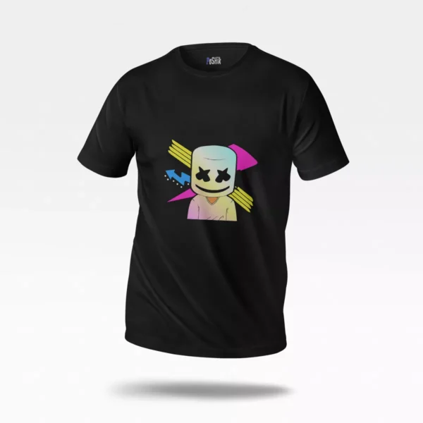 تیشرت مارشملو طرح دی‌جی رنگی (Marshmello)