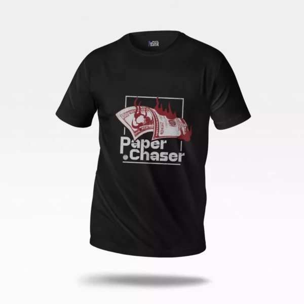 تیشرت نوشته Paper Chaser طرح شعله