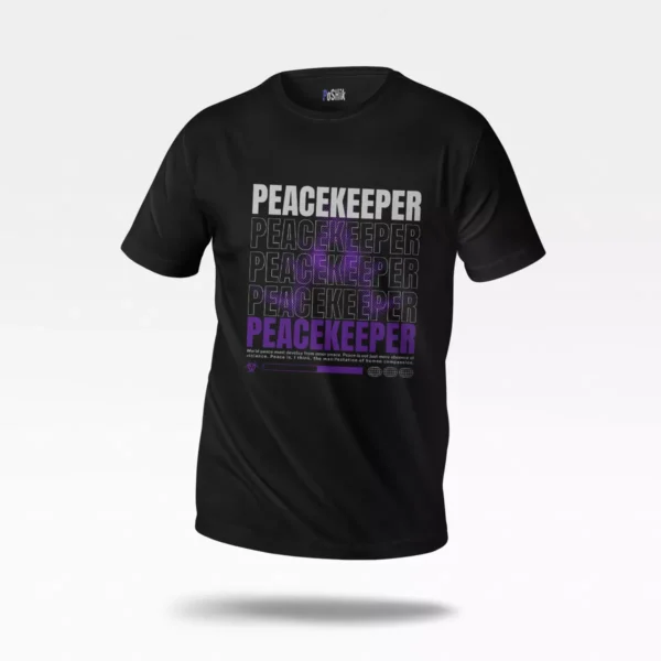 تیشرت تایپوگرافی Peacekeeper بنفش