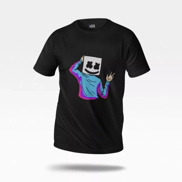 تیشرت مارشملو طرح پرتره رنگی (Marshmello)